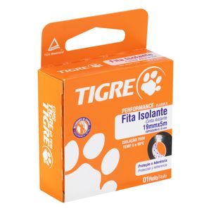 Fita Isolante Preta Tigre 19mm x 5m