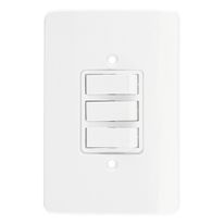 Interruptor 3 Teclas Paralelas Mec-Tronic Millenium