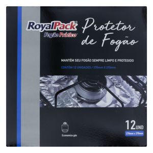 Protetor para Fogão Royalpack 27cm x 27cm 12 unidades