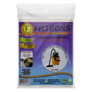 Filtro de Aspirador de Pó Electrolux GT 3000 Filtrons 3 unidades