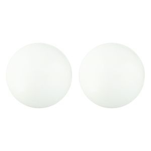 Kit Puxador Bola Branco Std Grande PX03 2 unidades