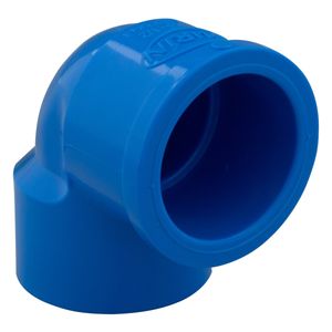 Joelho Soldável Azul com Bucha de Latão 90° Durín 25mm x 1/2"