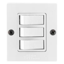 Interruptor de Sobrepor 3 Teclas Simples Mec-Tronic