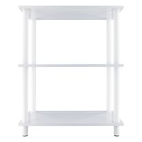 Estante Multiuso com 3 Prateleiras Prat-k Branca 60cm x 35cm x 75cm