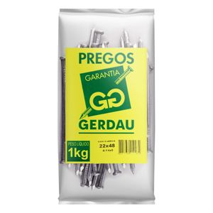 Prego com Cabeça Gerdau 22 x 48 1kg