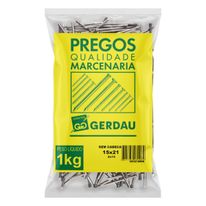 Prego Polido sem Cabeça Gerdau 15 x 21 1kg