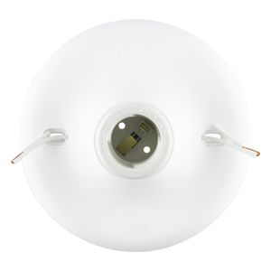 Plafon com Soquete Branco Taschibra Economic 1xE27