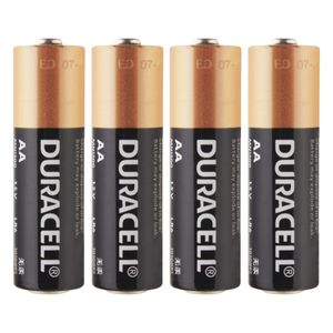 Pilha Alcalina AA Duracell 1,5V 4 unidades