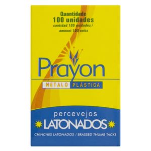 Percevejo de Aço Latonado Prayon 100 unidades