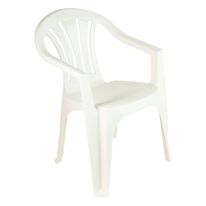 Poltrona Plástica Branca Tramontina Bertioga