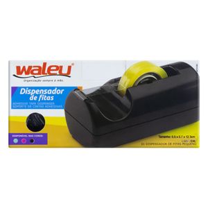 Dispenser para Fita Preto Waleu Pequeno