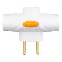 Pino Multiplicador Branco Daneva 2 pinos 10A