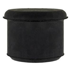 Pé para Cadeira de Borracha Std Preto 1 1/2"