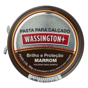 Pasta para Calçado Marrom Wassington 36g