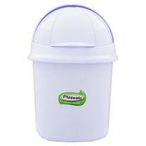 Lixeira Retrátil Branca Plasvale 1,4l