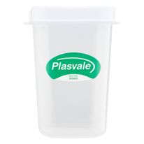 Porta Mantimentos Quadrado Plasvale Branco 500ml