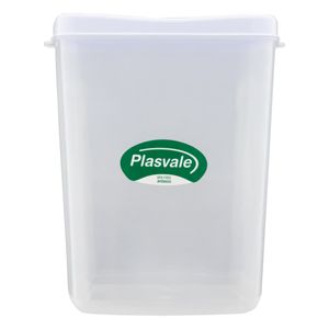 Porta Mantimentos Quadrado Plasvale Branco 8l