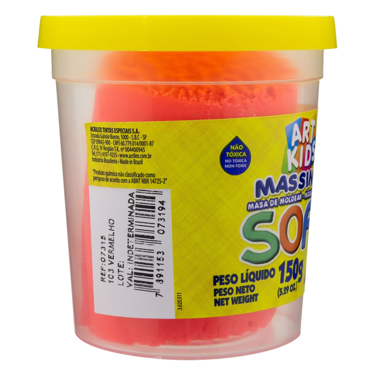 MassadeModelarVermelhaAcrilex150gFaceEsquerda2