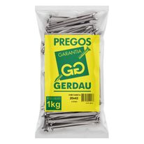 Prego Polido com Cabeça Gerdau 20 x 42 1kg