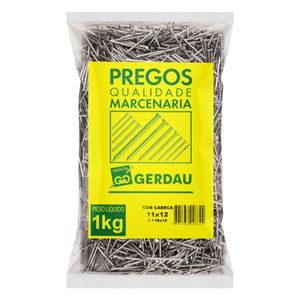 Prego com Cabeça Gerdau 11 x 12 1kg