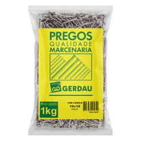 Prego Polido com Cabeça Gerdau 10 x 10 1kg