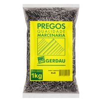 Prego Polido com Cabeça Gerdau 8 x 8 1kg