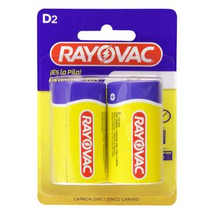 Pilha Comum D Rayovac As Amarelinhas 1,5V 2 Unidades