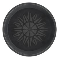 Prato de Vaso Plástico Nutriplan Preto n.° 0