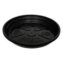 Prato de Vaso Plástico Nutriplan Preto n.° 1,5