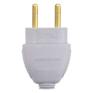 Plugue Macho Cinza Daneva 2 pinos 10A