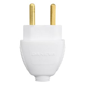 Plugue Macho Branco Daneva 2 pinos 20A