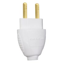 Plugue Macho Branco Daneva 2 pinos 20A
