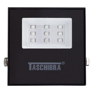 Refletor de Led Preto Taschibra 10W Luz Verde