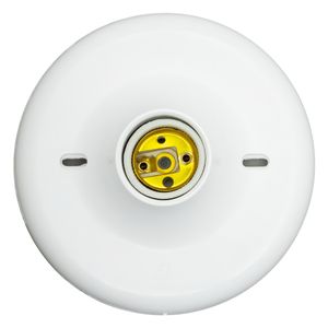 Plafon Branco com Soquete de Porcelana E27 F.C.