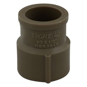 Luva de Redução com Rosca Soldável Tigre 20mm x 1/2"