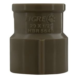 Luva de Redução com Rosca Soldável Tigre 20mm x 1/2"