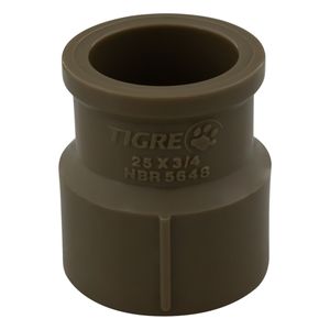 Luva de Redução com Rosca Soldável Tigre 25mm x 3/4"