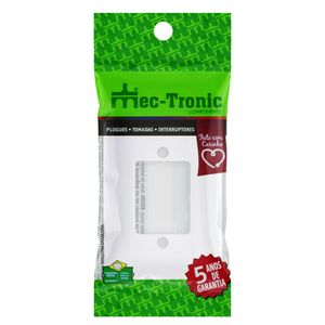 Placa Branca com 3 Postos Mec-Tronic Millenium 4x2"