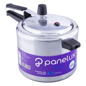 Panela de Pressão em Alumínio Polido Panelux Classic 4,5l