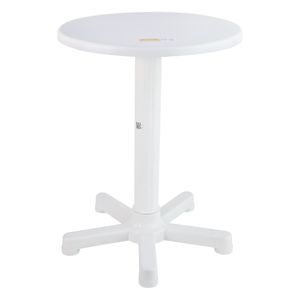 Mesa Plástica Branca Redonda Tramontina Capri