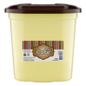 Pote Quadrado para Pó de Café Plasmont 1,8l