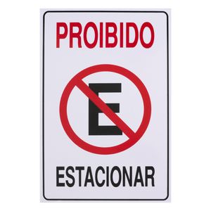 Placa de Sinalização Proibido Estacionar Acesso 20cm x 30xm