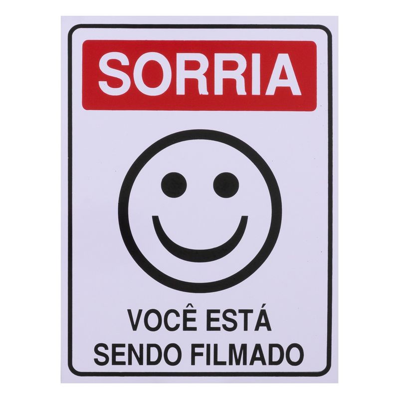 Placa-de-Sinalizaao-Sorria-Ja-Placas-15cm-x-20cmForadaEmbalagem1