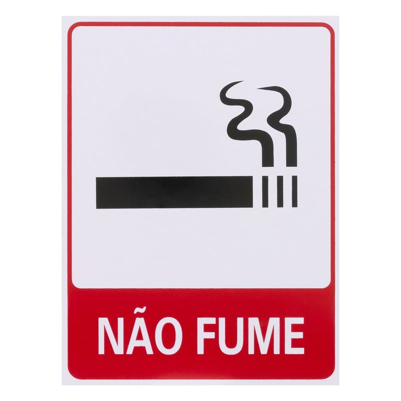 Placa-de-Sinalizaao-Nao-Fume-Acesso-15cm-x-20cmFrontal1