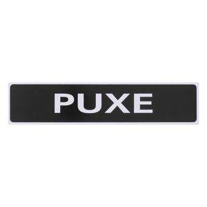 Placa de Sinalização Puxe Acesso 7cm x 30cm