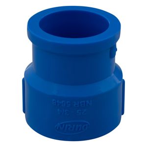 Luva Soldável Azul com Bucha de Latão Durín 25mm x 3/4"