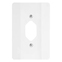 Placa Branca com 1 Posto Vertical Mec-Tronic Millenium 4x2"