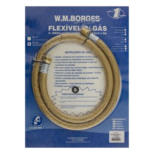 Tubo Flexível para Gás W.M.Borges 1,2m