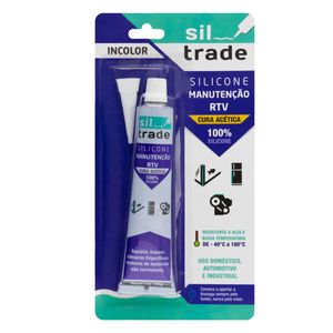 Silicone Acético para Manutenção Incolor Sil Trade 50g