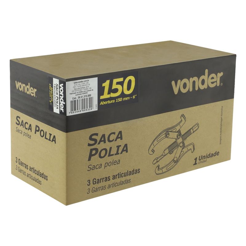 Saca-Polia-3-Garras-Vonder-150mmEmbalagemAngularEsquerda4